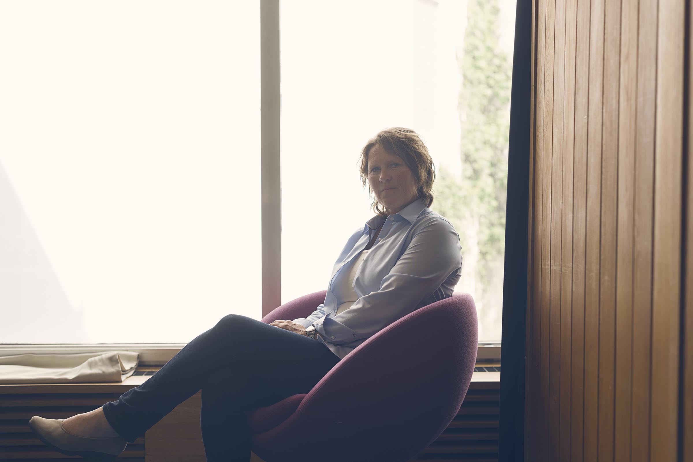 Merete Haslund, datter av Fredrik Haslund som omkom i ulykken.